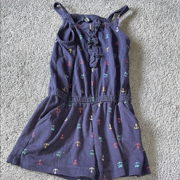 Nautica Other - Nautica Navy Kids Romper with Colorful Anchors